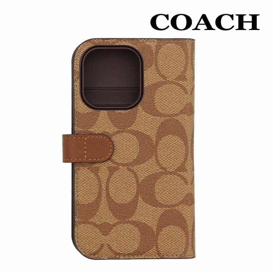 COACH（コーチ） iPhone15 Pro スマホケース 小物 COACH CT669 カーキ