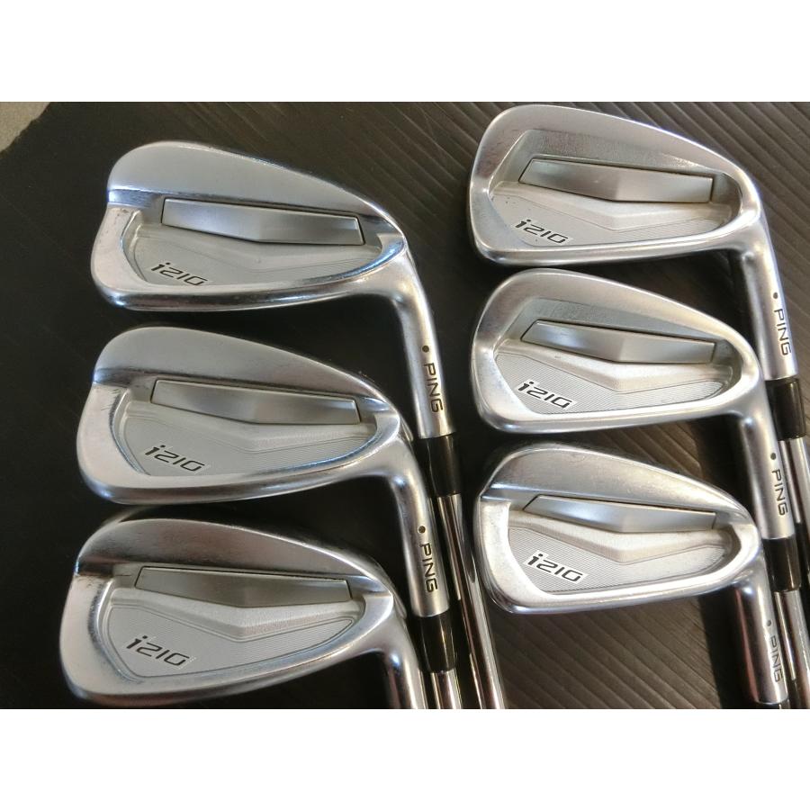 i（PING） ピン PING i210 アイアン 黒ドット #5-Pw 6本セット/NSPRO