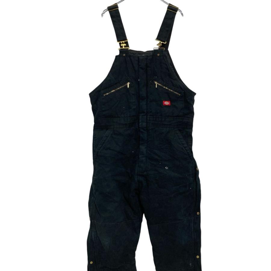 Dickies 中綿 ダック オーバーオール W44 ブラック ディッキーズ
