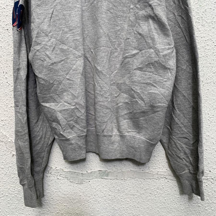 gear ロゴスウェット トレーナー XS グレー V字ガゼット 裏起毛 古着卸