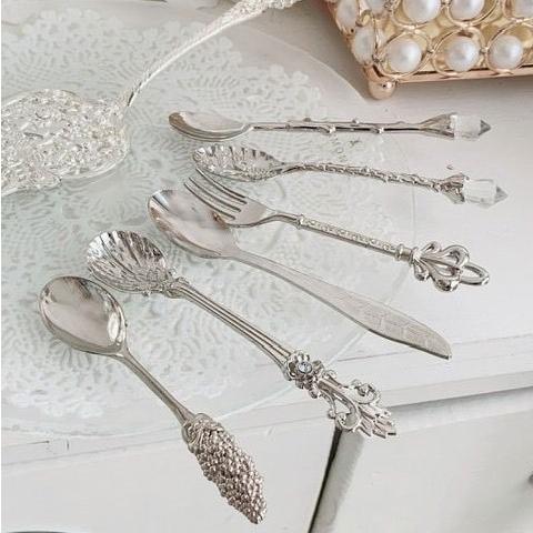 クラシカル デザートカトラリー6本セットSV おしゃれ シルバー 食器