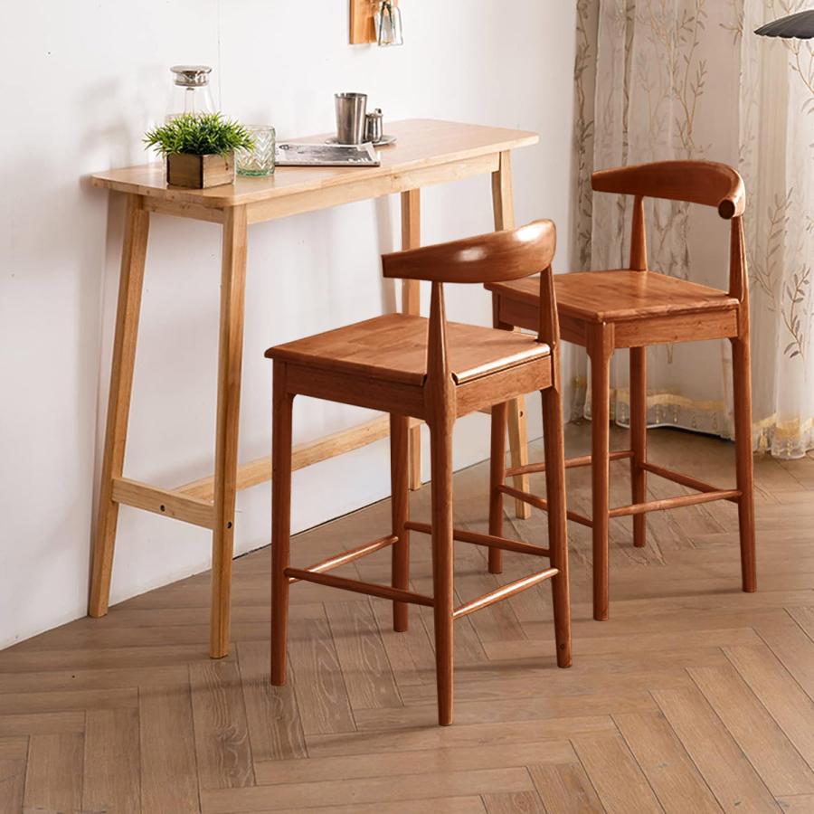 高さ84cm] VeroMan カウンターチェア パイン無垢材 ハイスツール 木製