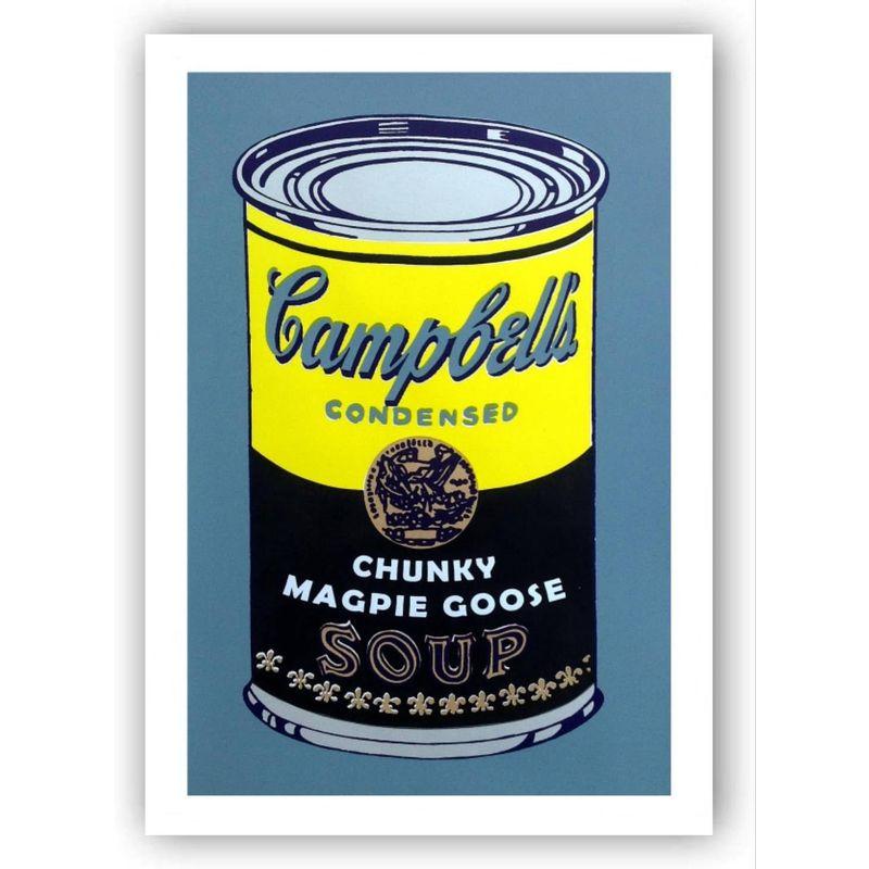 アンディ・ウォーホル キャンベル缶 紺背景 Campbells (A3サイズ