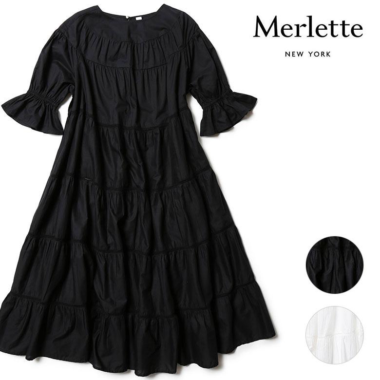 merlette（マーレット） ワンピース 半袖 ティアード シャーリング