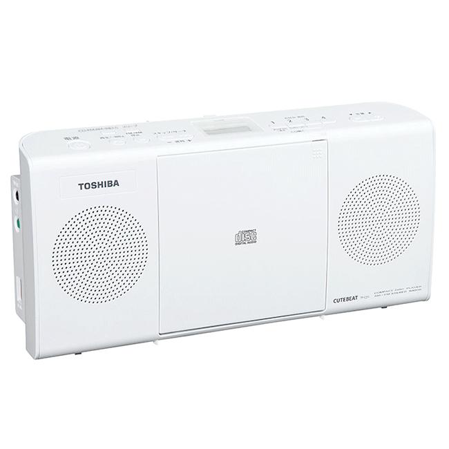 TOSHIBA（東芝） cdラジオ 高音質 ラジオ am fm ワイドfm 電池 スリム
