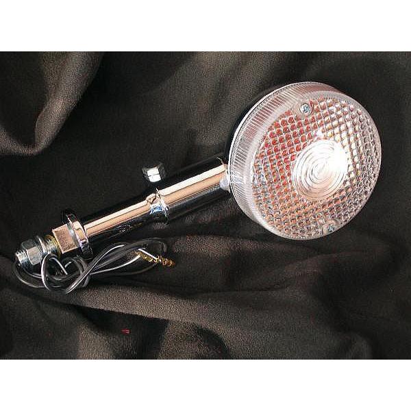 RZ250/350用 メッキボディ＋クリアレンズウインカー 4本セット（1台分