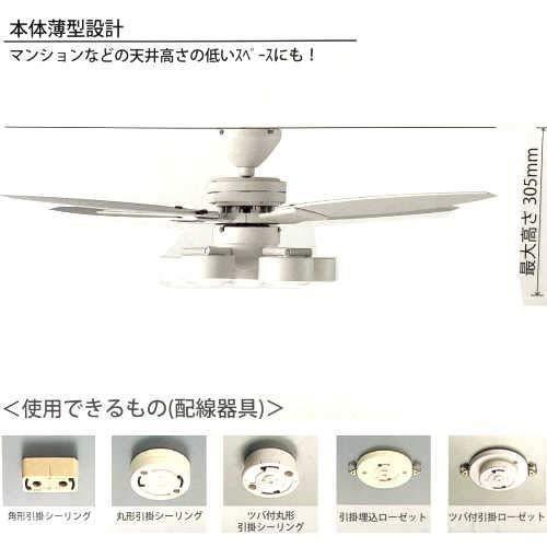 DAIKO（ダイコー） CSF-580W DAIKO シーリングファン LED リモコン付