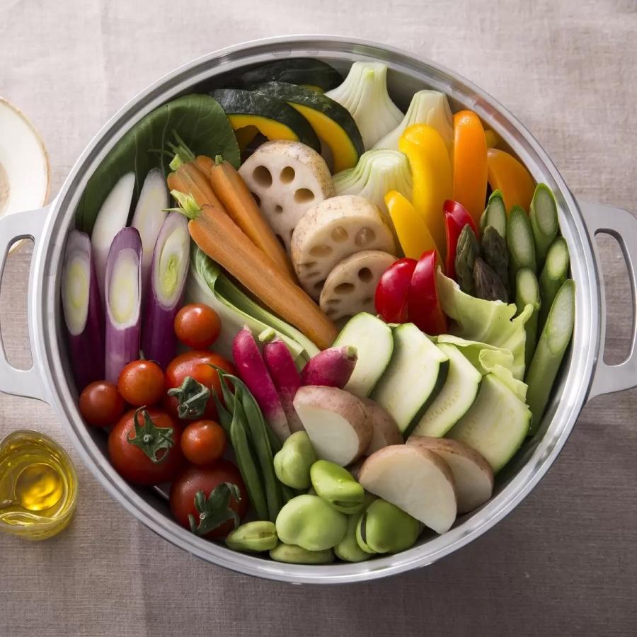 HAL ムスイ鍋 20cm ガス火専用 蒸し板付き 無水鍋 : イトヤYahoo!店