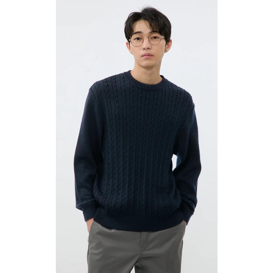 AOYAMA 【洋服の青山】日本製 ウール100% セーター メンズ 秋冬用