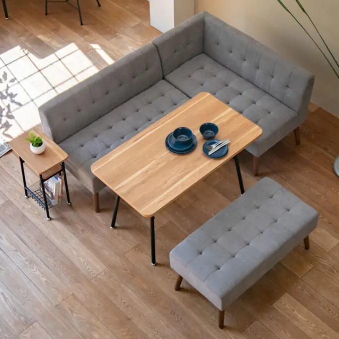 弘益 サイドテーブル テーブル 奥行 25cm ナイトテーブル ソファ