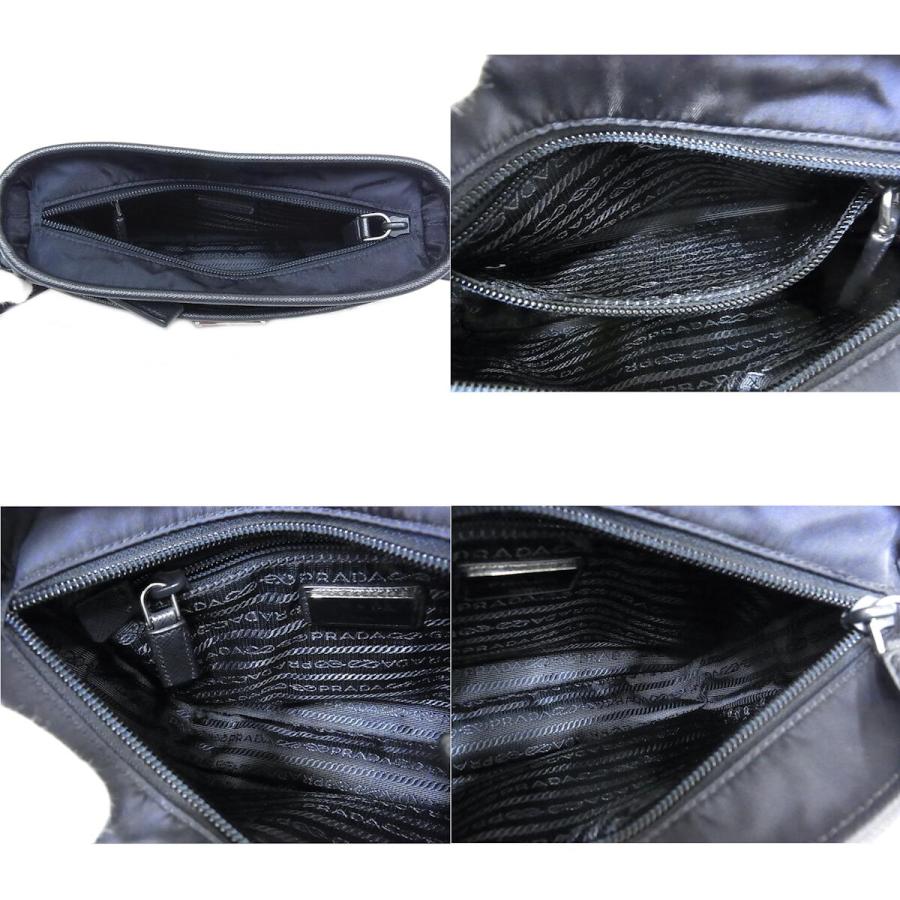 PRADA（プラダ） ナイロン ショルダーバッグ ネイビー 紺 2VH048 斜め