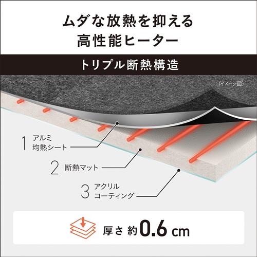 パナソニック DC-3NKC2-H 着せ替え カーペット セットタイプ グレー 3