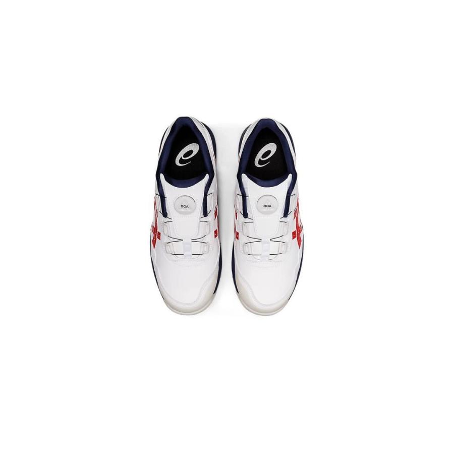 ウィンジョブ ASICS CP306 100 ホワイト×クラシックレッド アシックス