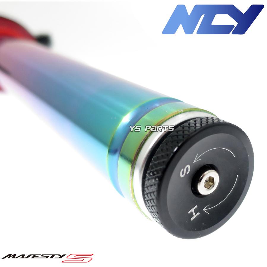 超高品質 NCY減衰調整 イニシャル調整可能フロントフォーク 黒 チタン