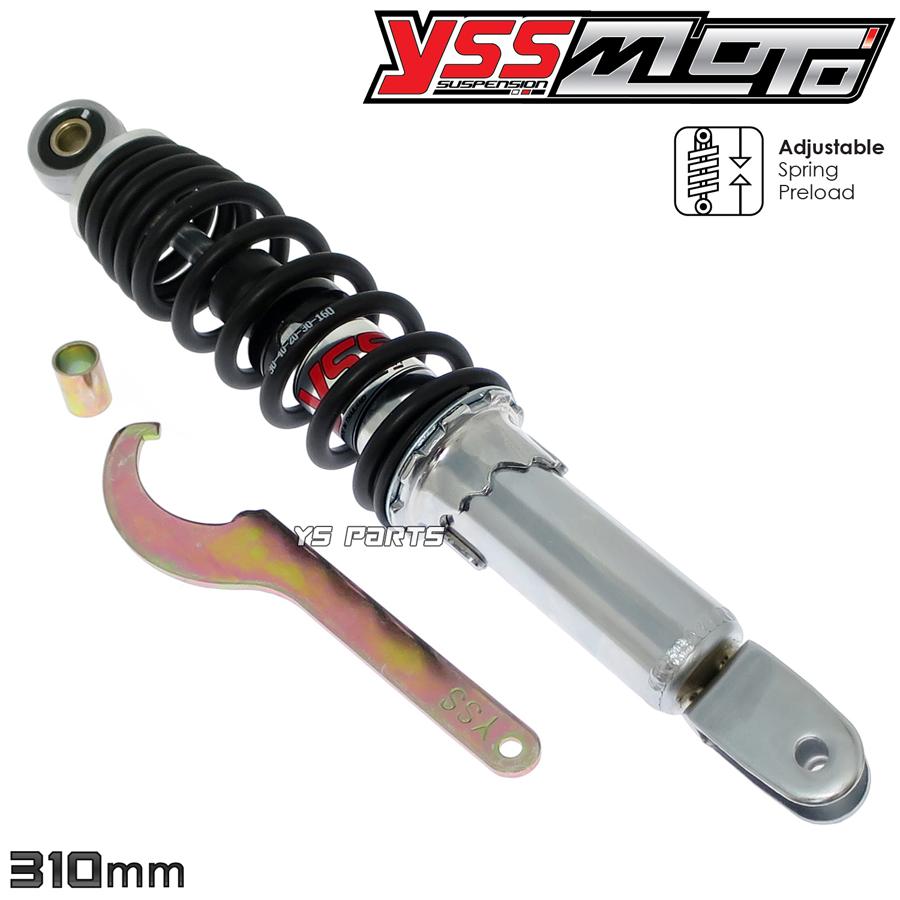 特注 ライブディオZX AF34 AF35 リアショック310mm黒 メッキ 5段階