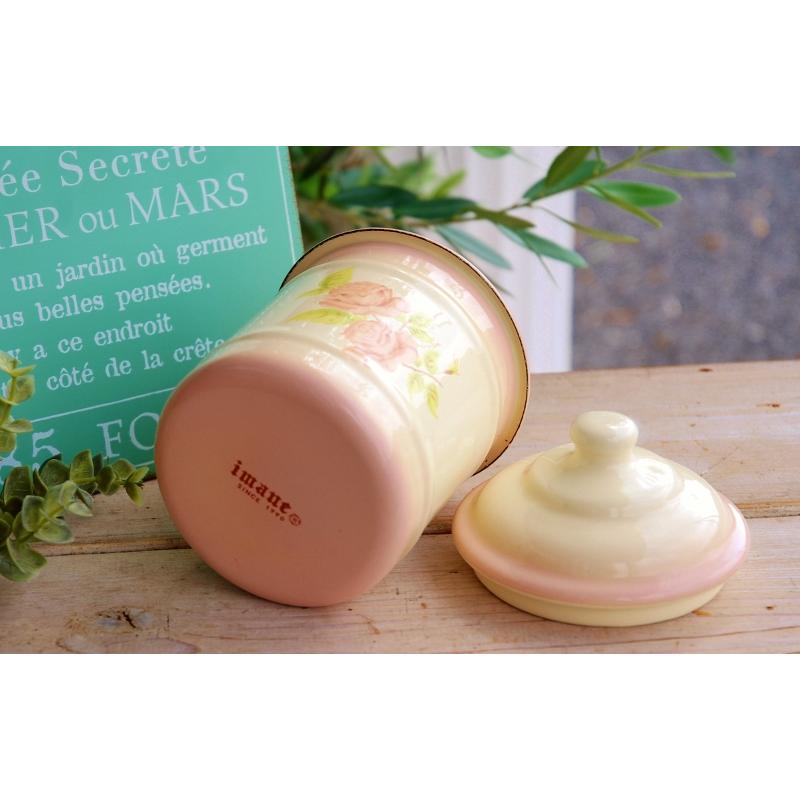 アンティーク・イマン imane ダイアナローズ ビードキャニスター (M