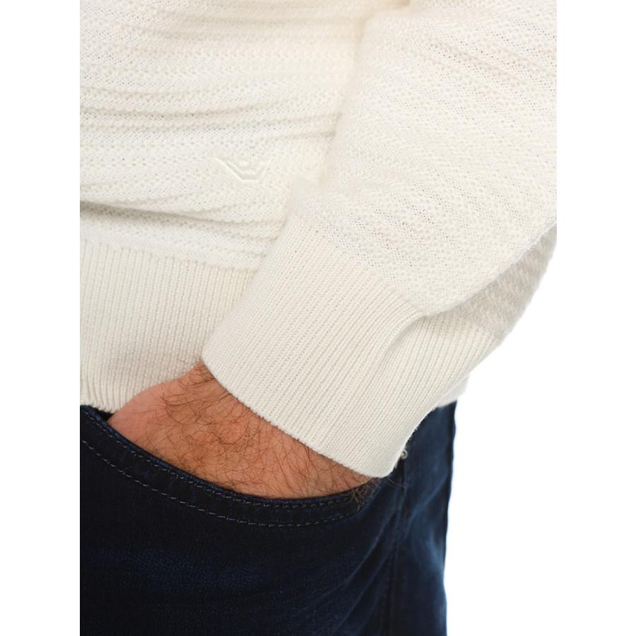 EMPORIO ARMANI エンポリオアルマーニ ウール100％ リブ編み クルー