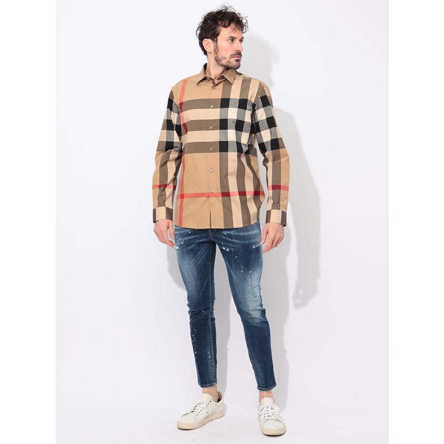 BURBERRY（バーバリー） 綿100％ チェック柄 長袖 シャツ メンズ