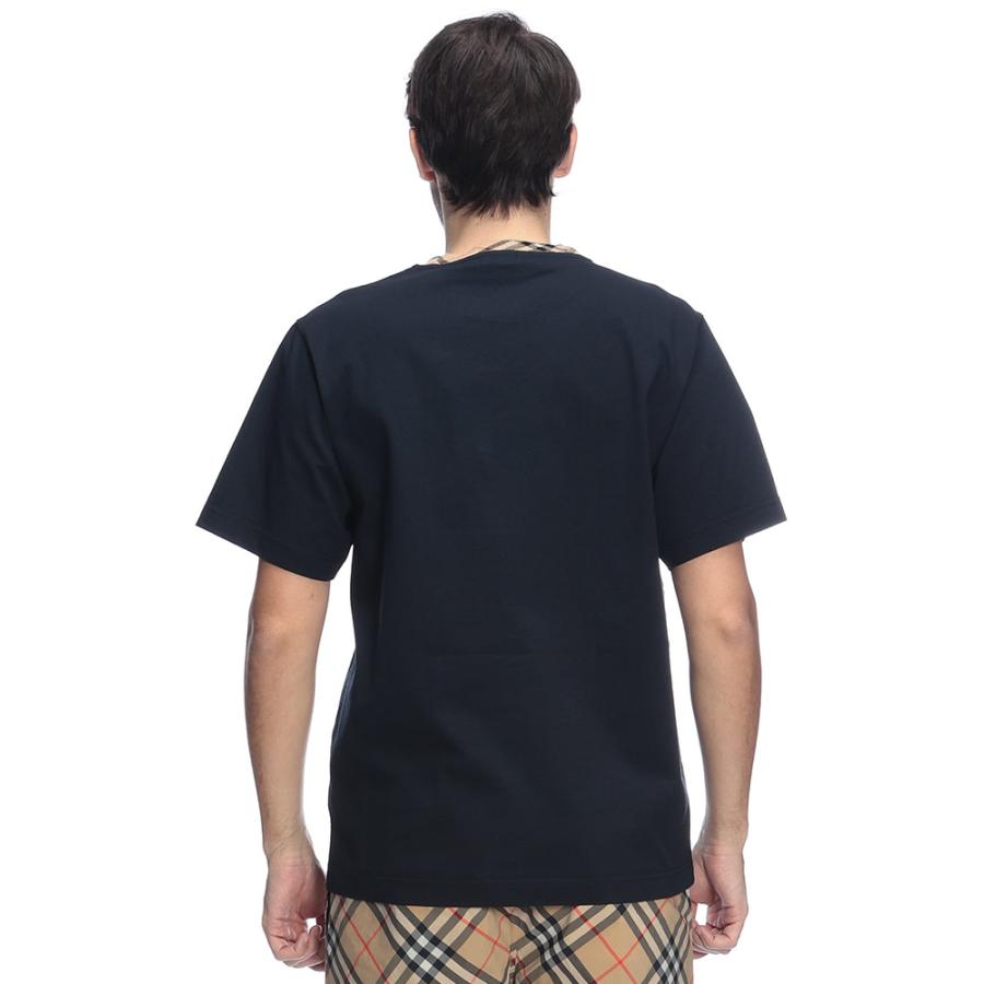 BURBERRY（バーバリー） メンズ Tシャツ 半袖 チェック切り替え クルー