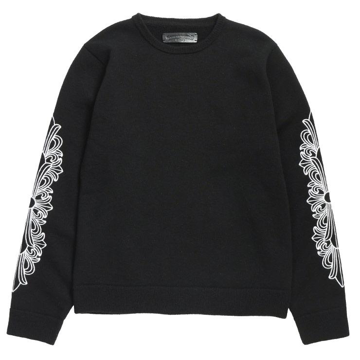 CHROME HEARTS（クロムハーツ） ニット メンズ フローラルクロス 刺繍