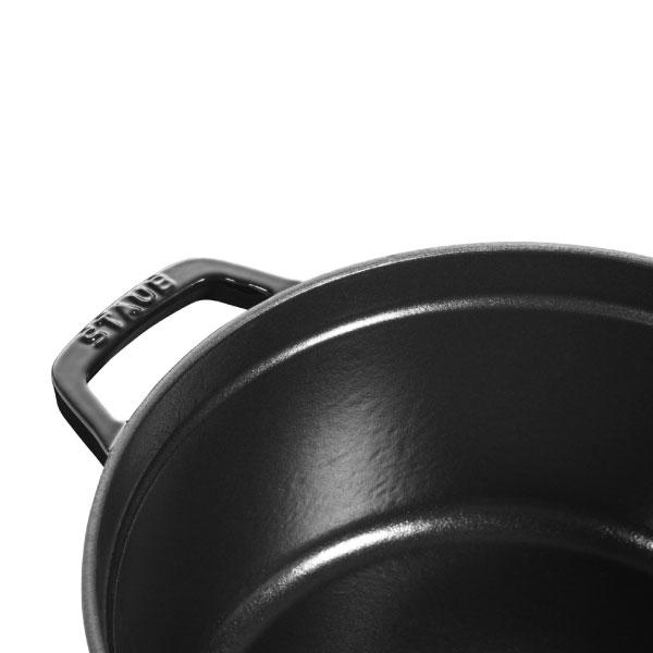 ピコ・ココット ストウブ ラウンド 22cm シャイニーブラック｜STAUB