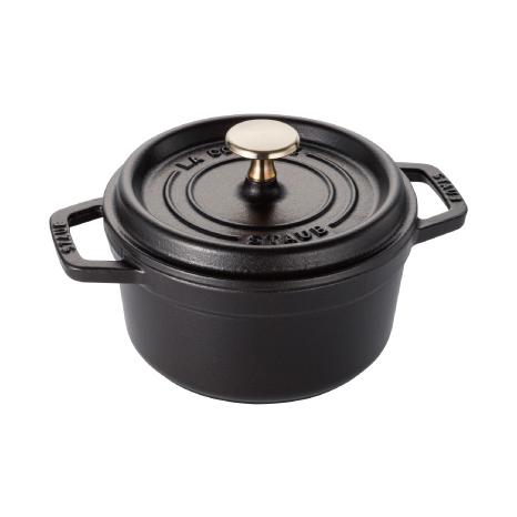 Staub（ストウブ） 鍋 ピコ・ココット ラウンド 16cm ブラック 生涯