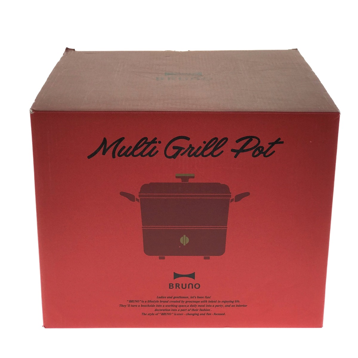 BRUNO BRUNO マルチグリルポット BOE065-RD （レッド） グリル鍋 - 最