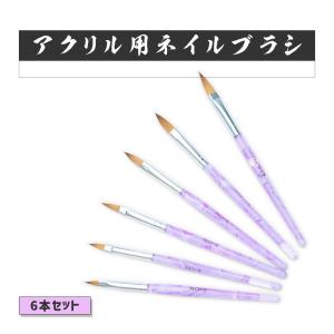 ネイル コリンスキーブラシ ラウンド スカルプ筆 密毛 高級アクリル用