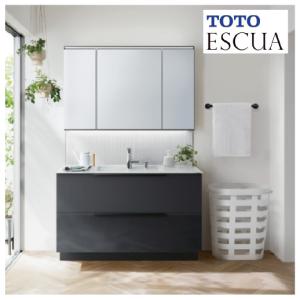 TOTO 爆買 洗面化粧台 オクターブ間口1600mm 三面鏡 ワイドLED照明