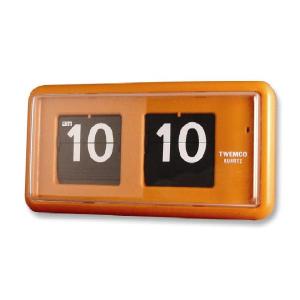 置き・掛け兼用 パタパタ時計 QT-30 オレンジ TWEMCO トゥエンコ