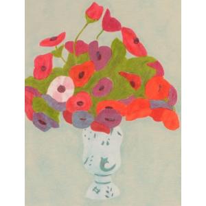 花 絵画 薔薇 アネモネ 静物画 リトグラフ 版画 ピエール