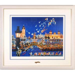 ヒロ・ヤマガタ 絵画 ナイーフアート インテリア シルクスクリーン