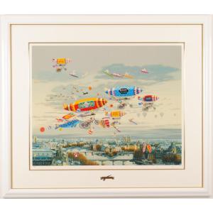 ヒロ・ヤマガタ エクスプレス インテリア 絵画 シルクスクリーン 版画