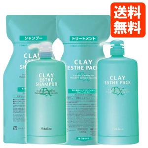 CLAY ESTHE（クレイエステ） 4点セット シャンプーEX 1000ml + パック