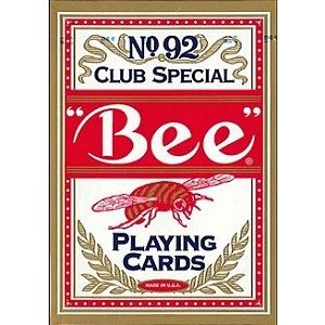Bee ビー ポーカーサイズ No.92 Club Special レッド ・ ブルー