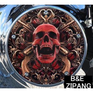 ハーレーダビッドソン ダービーカバー スカルキング ツーリング