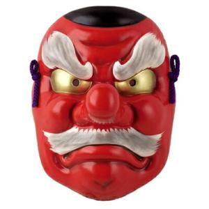 お面 壁掛け用 板付き 吉祥面 翁と増女 日本製 陶器 面 縁起物 和風