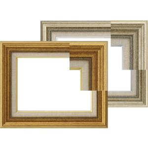 9232 F6号 ゴールド/シルバー 油絵額縁 油彩額縁 油絵用額縁 油彩用