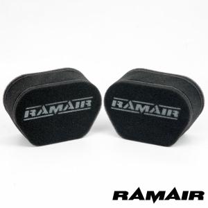 送料無料 Ramair エアフィルター 2連セット MSソックス FCR41/TMR/CR
