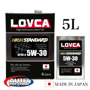 LOVCA エンジンオイル 5W-40 LOVCA SPORT 5W-40 5L SP 価格以上の品質