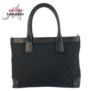 GUCCI（グッチ） ジャッキー ブラック 黒 GGキャンバス/レザー 002