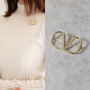VALENTINO（ヴァレンティノ） ブローチ アクセサリー Vロゴ