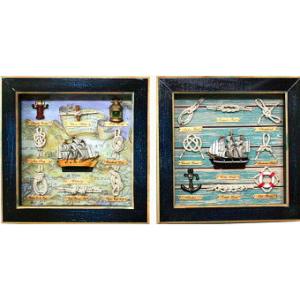 ロープノット額 クラシック プレゼント 父の日 マリンテイスト