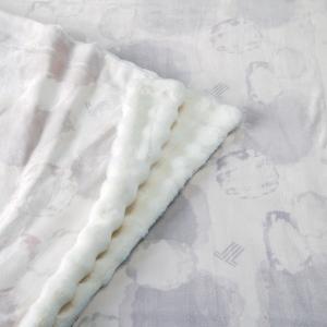 LANVIN COLLECTION 毛布 ハーフケット 約140×100cm リバーシブル毛布