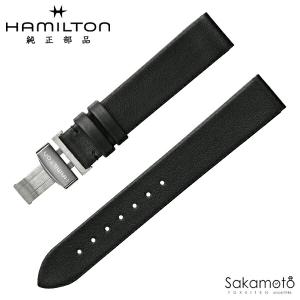 HAMILTON（ハミルトン） ベンチュラ用 純正カーフストラップ ブラック