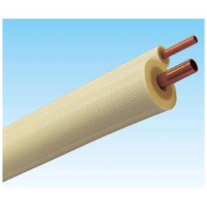 ペアコイル 2分4分 20M エアコン配管用被覆銅管 空調用 冷媒管 : E