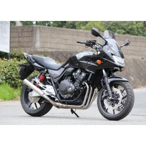 プリティー HONDA CB400SF REVO NC42 ショート管 70π 黒 マフラー