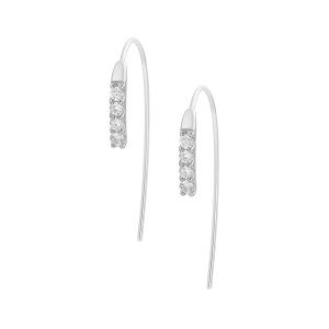 ジュエリーツツミ プラチナダイヤモンドピアス Pt900 H&C フックピアス