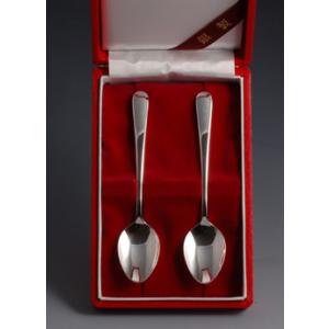 銀食器カトラリー「ニュークラウン」スプーン2本セット・銀製品・ : 銀