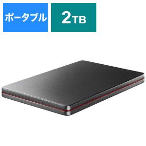 BUFFALO（バッファロー） 外付けHDD ブラック [ポータブル型 /2TB] HD